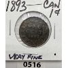 Image 1 : 1893 CANADIAN LARGE PENNY