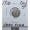 Image 1 : 1920 CANADIAN 5 CENT SILVER NICKEL