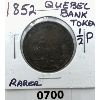 Image 1 : 1852 QUEBEC BANK TOKEN HALF PENNY