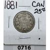 Image 1 : 1881 CANADIAN QUARTER - VICTORIAN