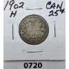 Image 1 : 1902 H CANADIAN QUARTER