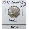 Image 1 : 1991 CH UNC CANADIAN QUARTER