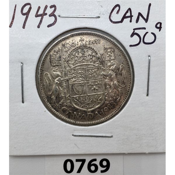 1943 CANADIAN 50 CENT PIECE