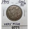 Image 1 : 1945 CANADIAN 50 CENT PIECE