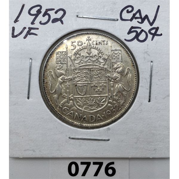 1952 CANADIAN 50 CENT PIECE