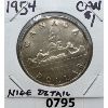 Image 1 : 1954 CANADIAN SILVER DOLLAR