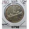 Image 1 : 1960 UNC CANADIAN SILVER DOLLAR