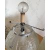 Image 2 : PAIR OF GLASS NIGHT TABLE LAMPS - 16 INCHES