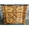 Image 1 : 3 DRAWER DRESSER W/ BLACK MARBLE TOP - 18 X 32 X 38 INCHES                       