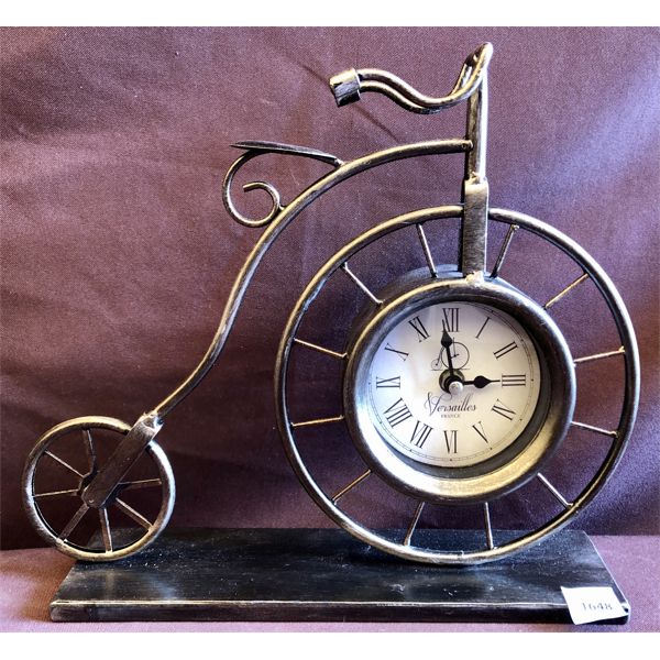 DECORITIVE CLOCK W/ BIKE MOTIF