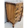 Image 2 : LOT OF 2 - NIGHT TABLES W/ KEY - BIRDS EYE FINISH - 14 X 17 X 30 INCHES