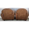 Image 2 : LOT OF 2 - LEATHER TUB CHAIRS