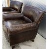 Image 2 : LOT OF 2 - LEATHER CHILD SIZE TUB CHAIRS