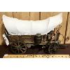 Image 2 : 21 INCH COVERED WAGON - CANVAS & WOOD DESIGN - EXCELLENT DETAIL