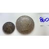 Image 2 : LOT OF 2 - NOVA SCOTIA - 1856 CENT TOKEN & 1861 1/2 PENNY 