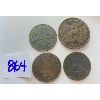 Image 2 : LOT OF 4 - UPPER CANADA - 1850 ONE PENNY TOKEN, 1820 (2) & 1833 1/2 PENNY TOKEN