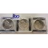 Image 2 : LOT OF 3 - 1964 CND SILVER DOLLARS