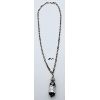 Image 1 : .925 HEAVY CUSTOM SILVER CHAIN & PENDANT - 22in