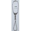 Image 1 : .925 HEAVY SILVER CHAIN & PENDANT - 17in