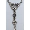 Image 2 : .925 HEAVY SILVER CHAIN & PENDANT - 17in