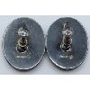 Image 2 : STERLING SILVER - ANTIQUE SILVER EARRINGS