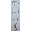 Image 1 : .925 SILVER CHAIN & PENDANT - 16in