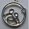 Image 4 : .925 SILVER NECKLACE W/ PENDANT- 19in