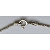 Image 2 : .925 SILVER NECKLACE W/ CRYSTAL STONE PENDANT - 19in