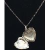 Image 3 : .925 SILVER ANTIQUE LOCKET & CHAIN
