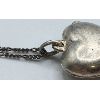 Image 5 : .925 SILVER ANTIQUE LOCKET & CHAIN