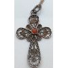 Image 2 : .925 SILVER NECKLACE & CUSTOM CROSS