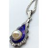 Image 5 : .925 SILVER PENDANT NECKLACE & PEARL EMBEDED PENDANT - 18in