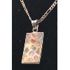 Image 2 : .925 MULTI-STONE PENDANT & SILVER TONED NECKLACE