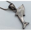 Image 3 : .925 SILVER NECKLACE W/ DOLPHIN PENDANT - 16in
