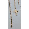 Image 2 : ASSORTED BROKEN GOLD TONED CHAINS & EARINGS