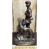 Image 2 : SIGNED BRONZE FIGURINE - AUSTIN SCULPTURE - 14 INCHES