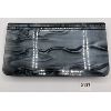 Image 1 : BLACK LEATHER EVENING BAG W/ PLASTIC OVERLAY - JAPAN