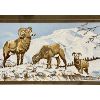 Image 2 : LOT OF 2 - COOKS COLLECTOR SERIES WOVEN PICTURES - CANADA GOOSE & BIGHORN MOUNTAIN SHEEP