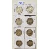 Image 1 : LOT OF 8 - 1960's CND FIFTY CENT COINS - UNGRADED