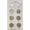 Image 2 : LOT OF 8 - 1960's CND FIFTY CENT COINS - UNGRADED
