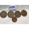 Image 1 : LOT OF 5 - ONE CENT COINS - 1913 / 14 / 15 / 16 / 20