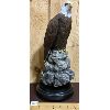 Image 1 : PAUL BURDETTE - EAGLE ORIGINAL CARVING - 15in
