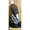 Image 2 : PAUL BURDETTE - EAGLE ORIGINAL CARVING - 15in