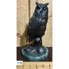 Image 1 : PAUL BURDETTE - BRONZE OWL STATUE - 10in