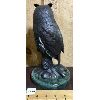 Image 2 : PAUL BURDETTE - BRONZE OWL STATUE - 10in