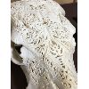 Image 2 : COW SKULL W/ ORNATE CARVED DESIGN - 16 x 12 x 7.5in