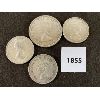 Image 2 : LOT OF 4 - 1963 SILVER DOLLAR & 3x 1941 / 1957 / 1966 HALF DOLLARS