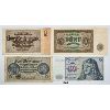 Image 1 : LOT OF 4 - GERMAN MARKS - 1937 2 MARK, 1940-45 5 MARK, 1948 5 MARK & 1970 10 MARK
