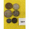 Image 1 : LOT OF 6 - AUSTRALIAN COINS - INCL 1910 SIX PENCE