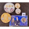 Image 1 : LOT OF 5 - COMMEMORATIVE COINS - LADY DIANA, ROYAL WEDDING, TITANIC, 2008 VATICAN